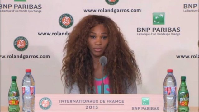 Roland-Garros - Serena : ''J'étais très nerveuse''