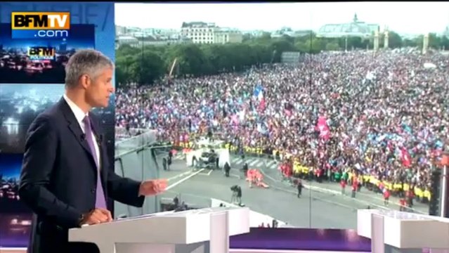 L. Wauquiez sur la Manif pour tous: c'est une mobilisation réussie, c'était une vraie marée humaine - 26/05/13