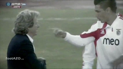 Oscar Cardozo agride Jorge Jesus - FOOTAZO.com