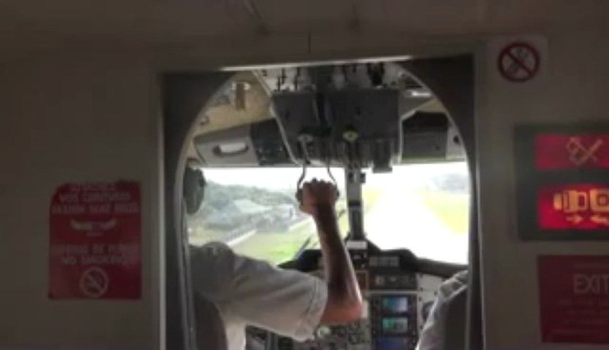 et971 atterissage ST BARTH