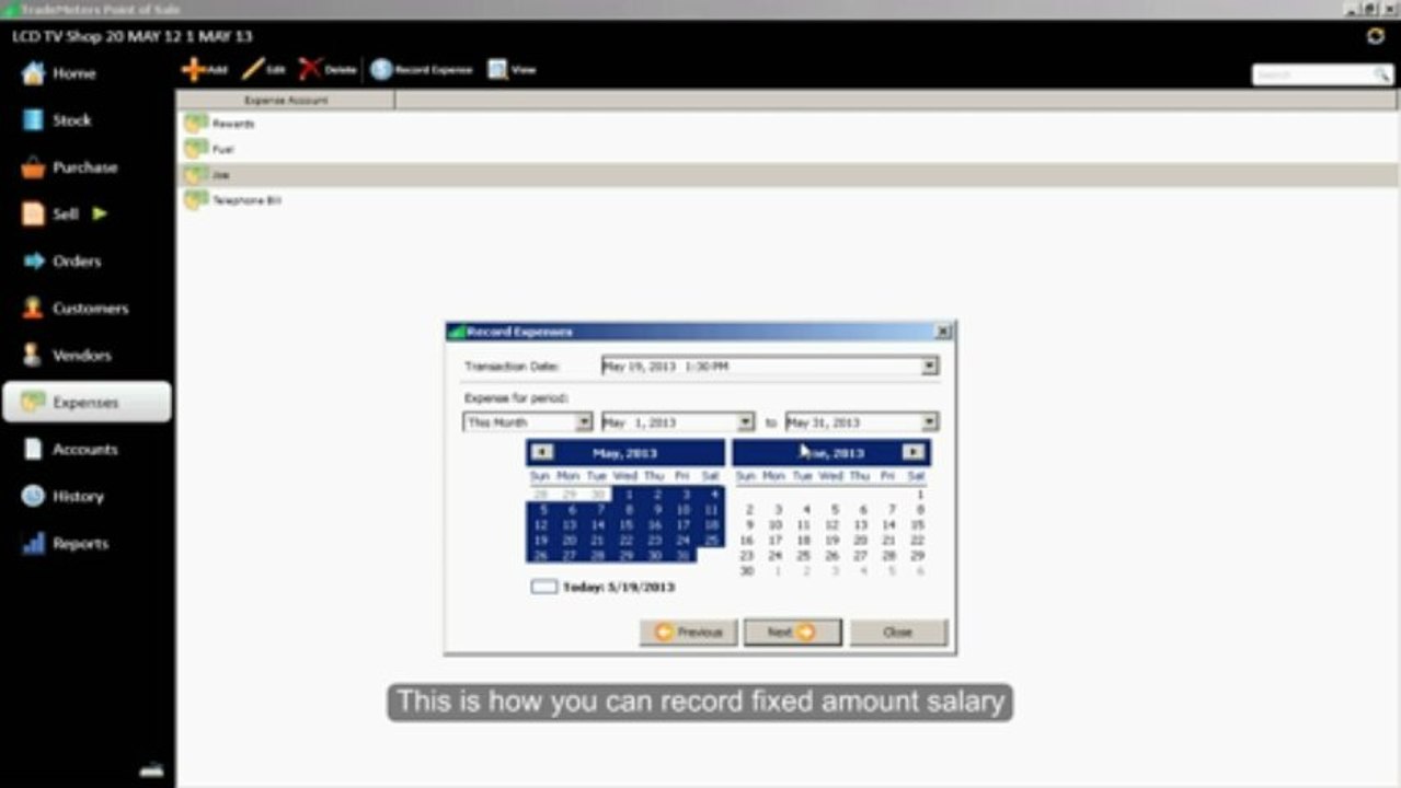 TradeMeters POS V3 Expenses How To Record Employee Commissions and Salary