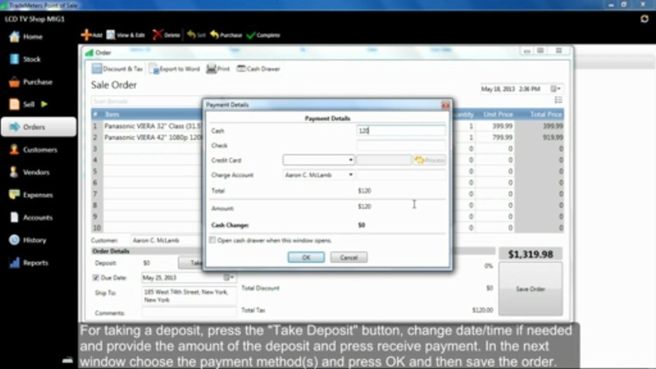 TradeMeters POS V3 How To Create Sale Orders