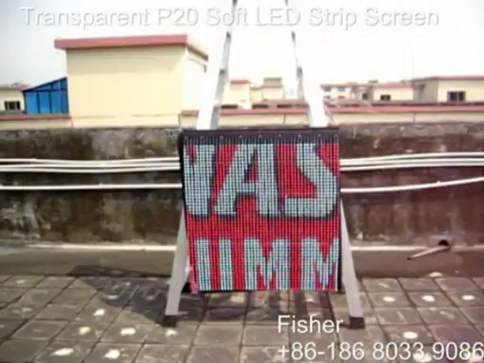 see through LED Screen transparency led display transparent