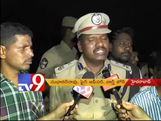 Fire accident near Budha Bhavan in Secunderabad