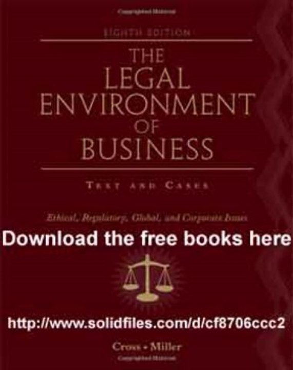 legal environment of business 8th edition pdf download free