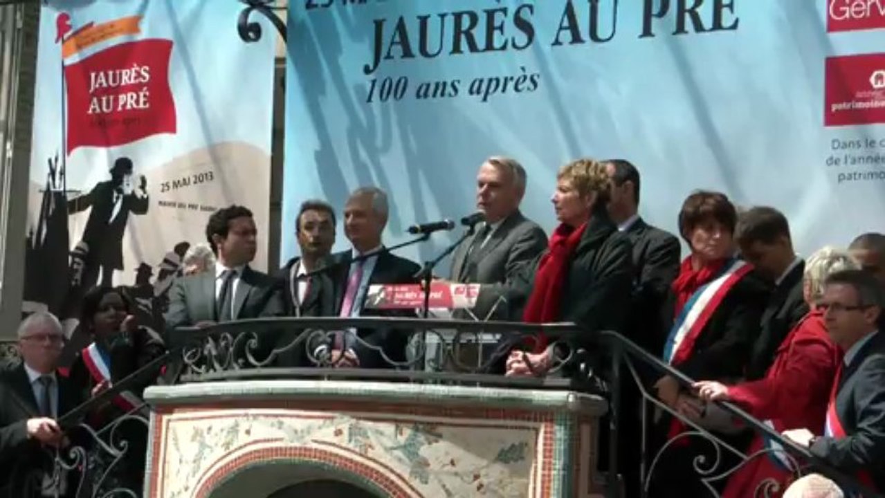Jean-Marc Ayrault - Jaures et son héritage - 25/05/13 au Pré Saint-Gervais