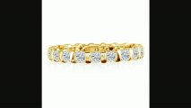 14k 3ct Rounded Bar Set Diamond Eternity Band, Ring Sizes 4 To 9 12 Review