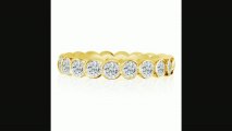 1ct Overlapping Bezel Diamond Eternity Band In 18k Yg, Gh Si, 49.5 Review