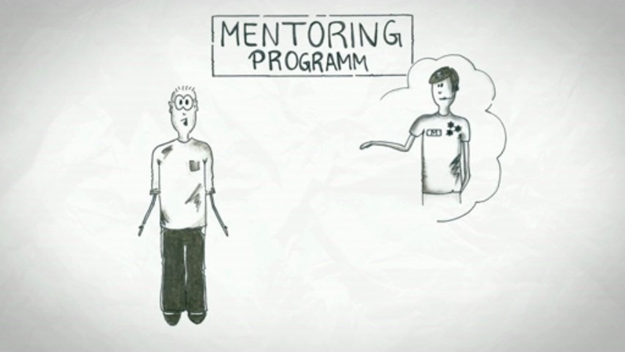 Handgezeichneter Erklärfilm von DEWON zum Projekt 'MiKitas - Mehr Männer in Kitas'