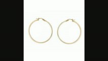 9ct Gold Large Square Tube Creole Earrings Review