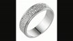 Men&aposs 9ct White Gold Diamond Cut 6mm Ring Review