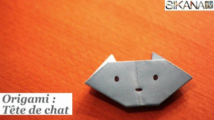 origami tête de chat