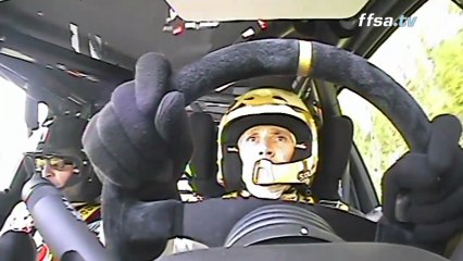 Olivier Marty au volant de l'Opel Adam
