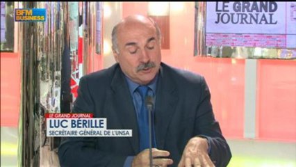 Luc Bérille, secrétaire général de l’Unsa dans Le Grand Journal - 24 mai 3/4