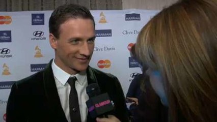 Red Carpet Roundup - Ryan Lochte Teaches Us How to Say "Jeah!" and More Behind-the-Scenes at the Clive Davis Grammy Party
