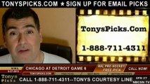 Game 6 NHL Pick Detroit Red Wings vs. Chicago Blackhawks Odds Playoff Prediction Preview 5-27-2013