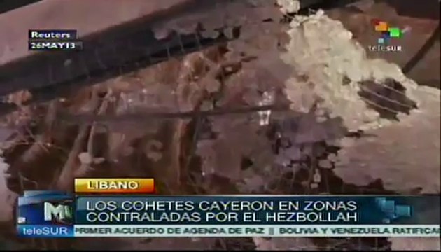 Impactan dos cohetes en zonas controladas por Hezbollah en Líbano