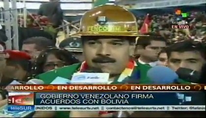 Gobierno venezolano firma acuerdos con Bolivia