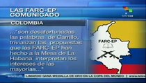 Califica FARC de desafortunadas palabras de Fernando Carrillo