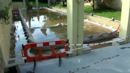 CandasTV: Avería en la histórica fuente de Santarúa de Candás