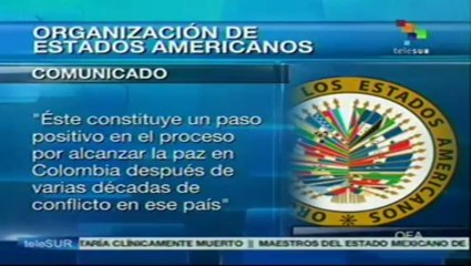 OEA celebra acuerdo sobre la tierra entre FARC y Bogotá