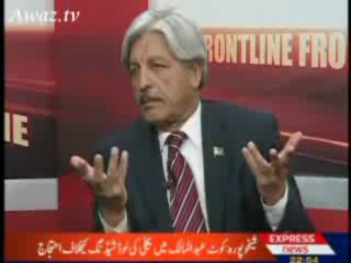 Masood Sharif Khan Khattak in Front Line - 3 (11 April 2010 Express News)