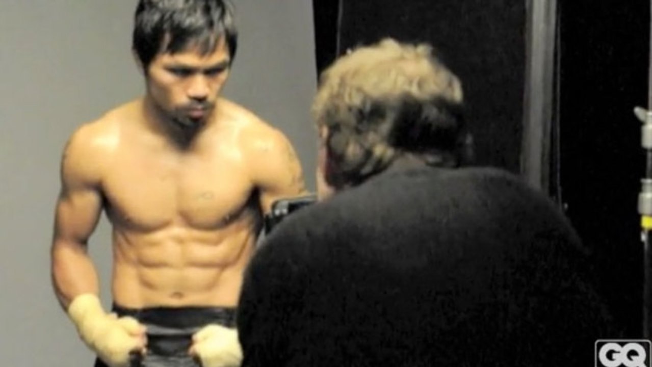 GQ Celebrities - GQ Goes Behind the Scenes with Manny Pacquiao: The Biggest Little Man in the World