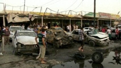 Bombs tear through markets in Baghdad's Shi'ite neighborhoods.