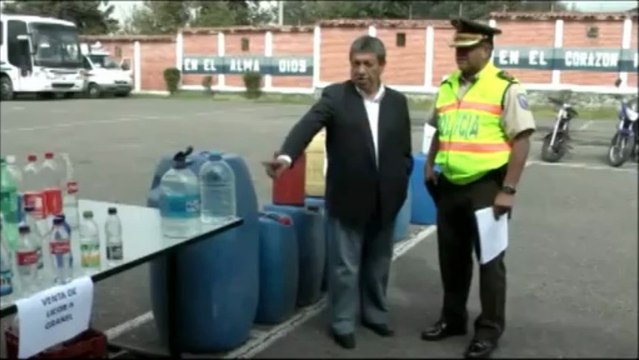 1.650 litros de licor artesanal fueron decomisados en Cuenca