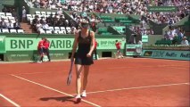 Sharapova vs Cadantu 2012 Roland Garros Highlights «HD»