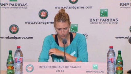Roland Garros: Sharapova contenta de estar en forma Paris