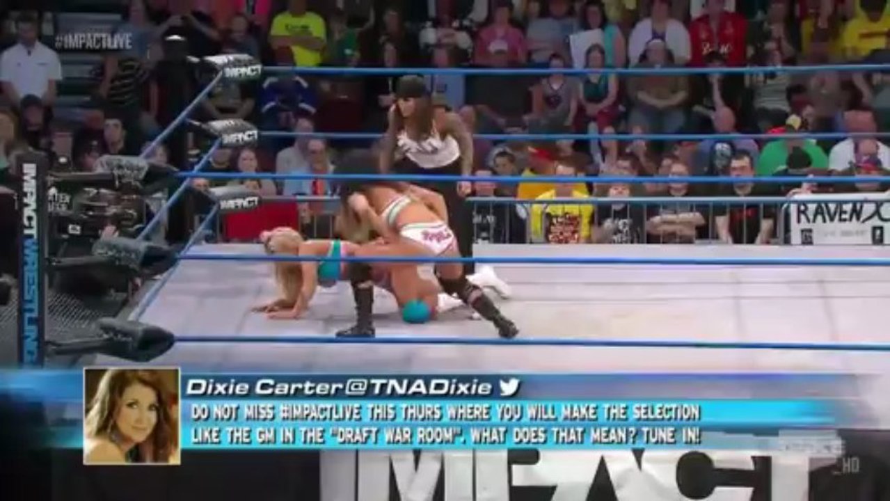 Impact Wrestling 4-25-13 Taryn Terrell vs. Tara