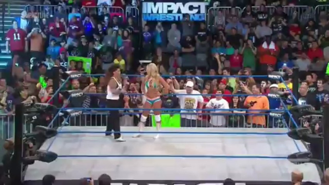 Impact Wrestling 4-11-13 Gail Kim vs. Taryn Terrell