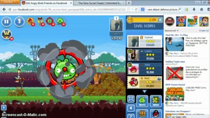 Angry Birds Friends Tournament Week 54 Level 6- 3 stars 122K