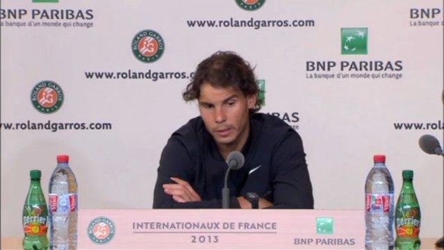 Roland-Garros - Nadal : Le tennis est un sport très propre