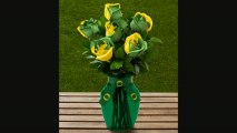 Ftd University Of Oregon Ducks Rose Flowers  6 Stems  Vase Included