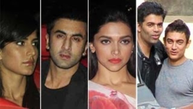 Karan Johar 41st Birthday Bash - Aamir Khan, Deepika & Ranbir Kapoor
