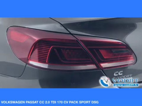 VODIFF : VOLKSWAGEN OCCASION ALSACE : VOLKSWAGEN PASSAT CC 2.0 TDI 170 CV PACK SPORT DSG Neuf 55 000 euros !!!