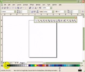 CorelDraw X3 interface