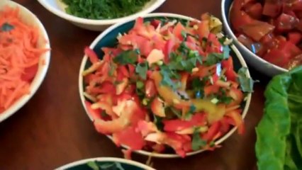 SAVORY VEGGIE WRAPS ~ 60 SECONDS TO RAW VEGAN HEALTH FOOD