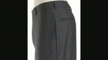 Traveler Plain Front Trousers Grey Windowpane Or Navy Microcheck