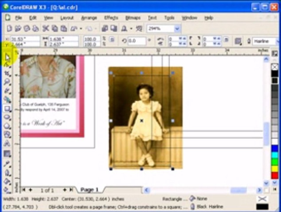 Creating greeting card