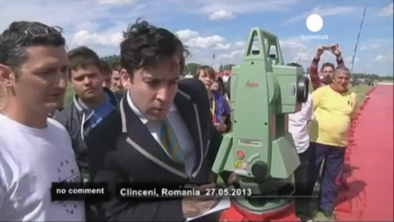 Le plus grand drapeau du monde est roumain - no comment