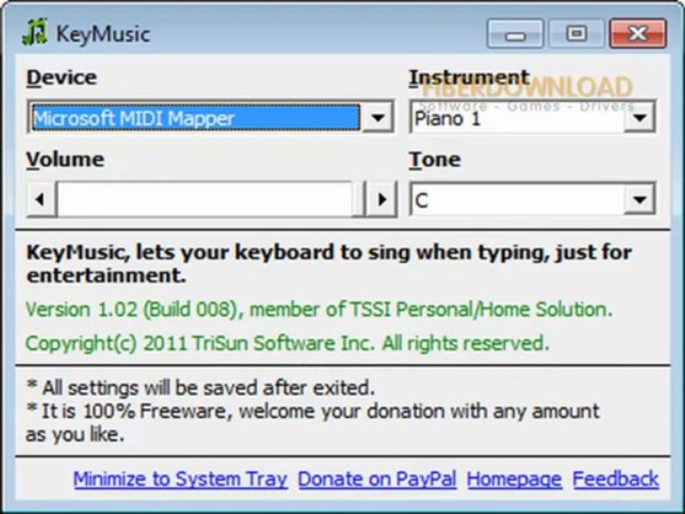 KeyMusic 1.02 Free