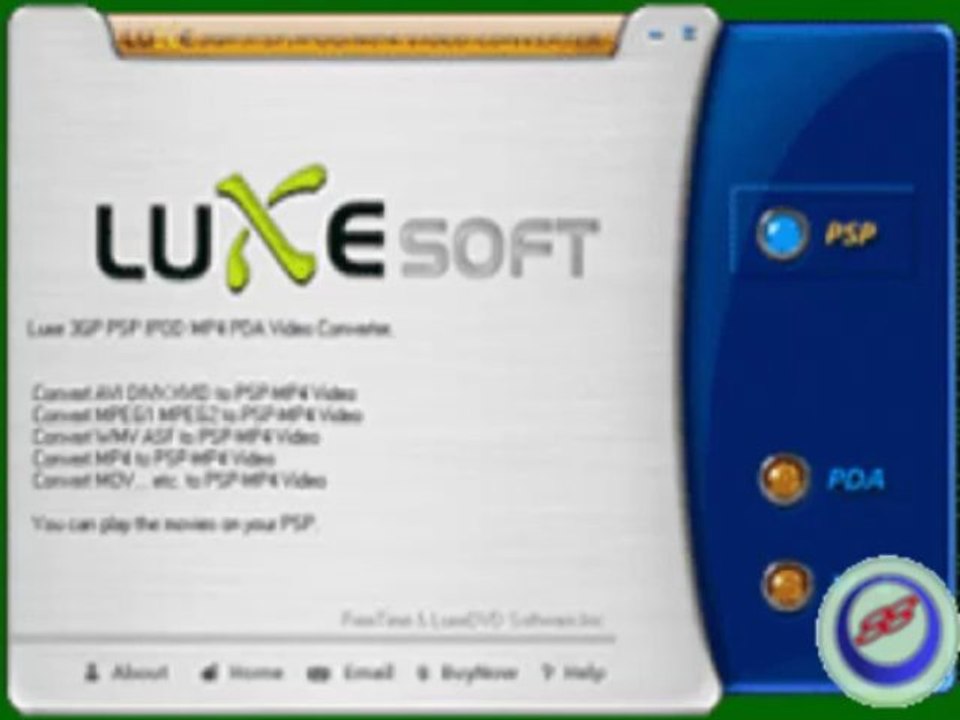 Luxe IPOD 3GP PSP MP4 Video Converter 6.0 Free