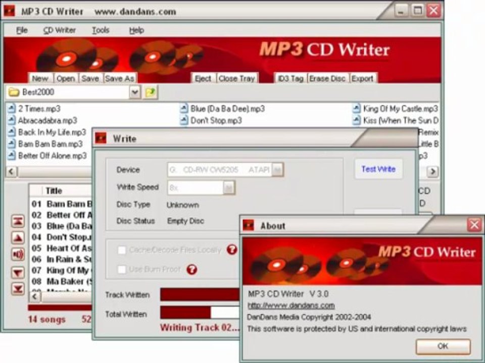MP3 CD Writer 6.0 Free
