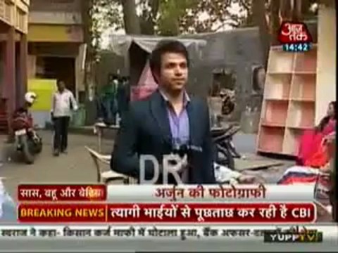 Rithvik Dhanjani & Asha Negi Masti on Pavitra Rishta Sets SBB Segment 6th March 2013