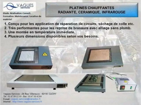 VAGUES SERVICES - Location de matériel (laveur de circuit, mini vague, vague sélective, creuset étamage etc. )