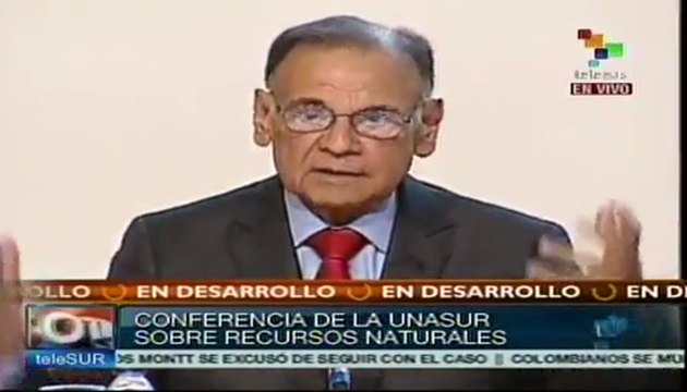 Conferencia de Recursos Naturales, un logro para Unasur: Alí Rodríguez