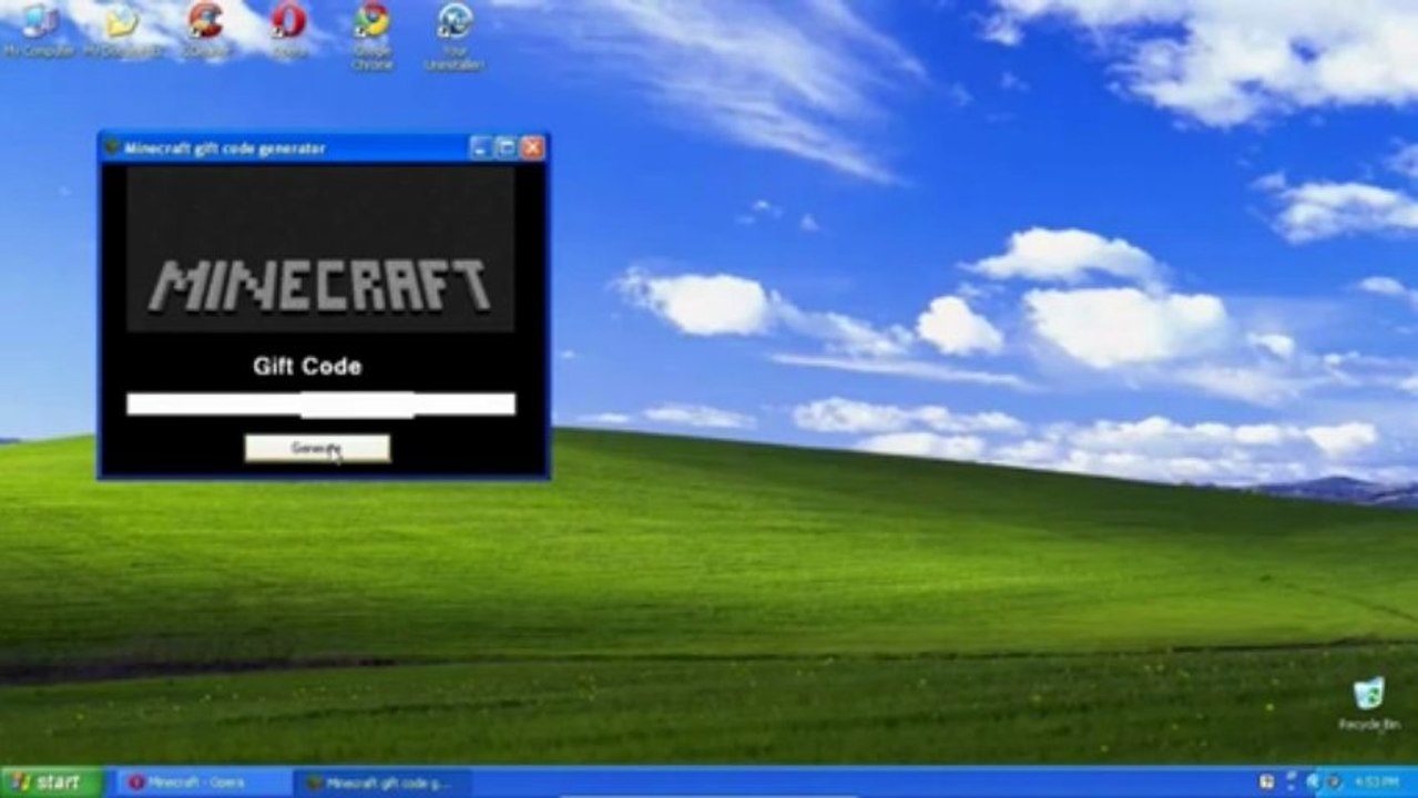 Minecraft gift code generator